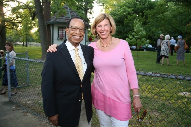 Former Mayor Clarence Harmon, Trudy Busch Valentine